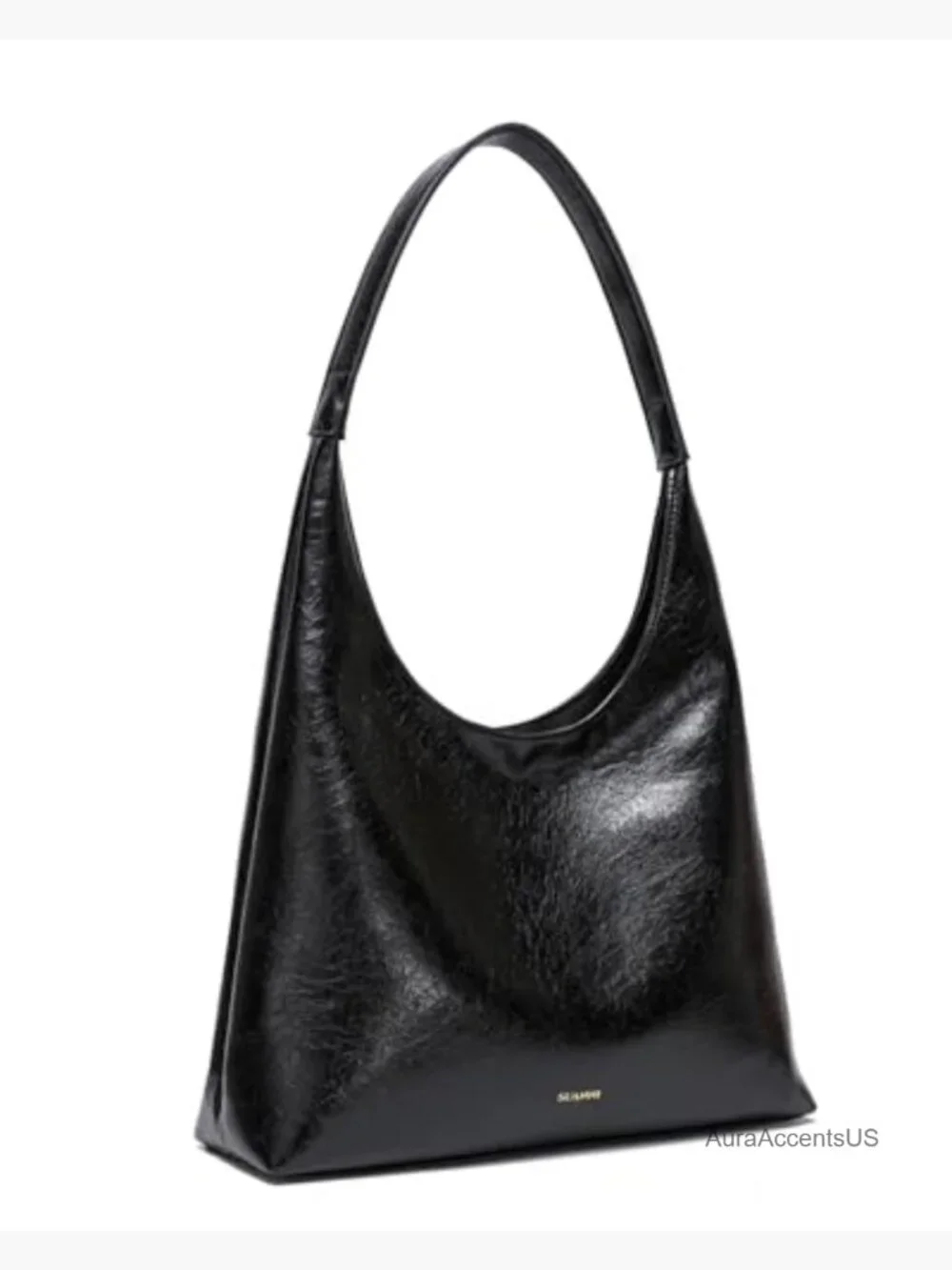 Large Slouchy Shoulder Hobo Tote Bag, Faux Leather Work Purse